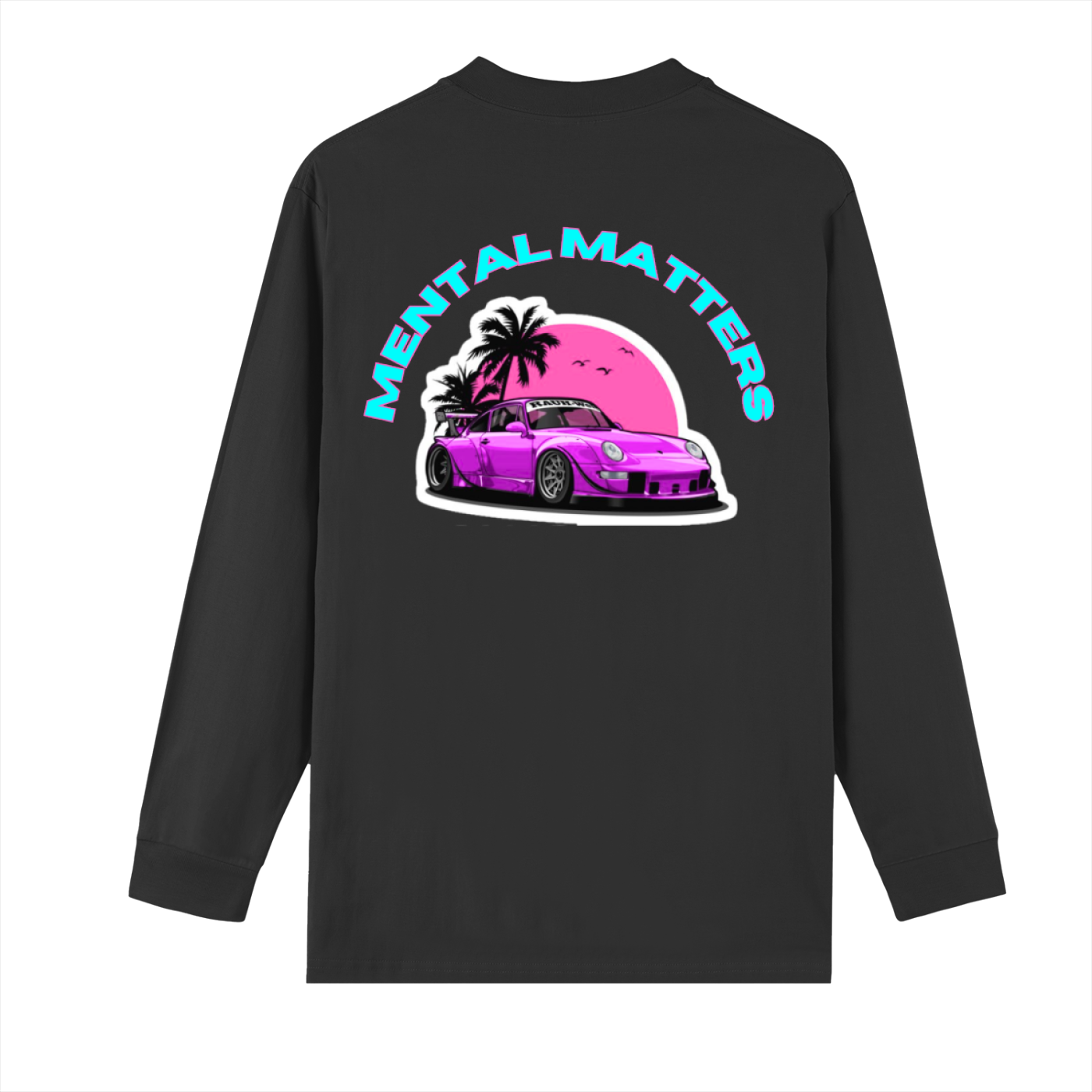 Crew Neck Drop Shoulder Long Sleeve Shirt